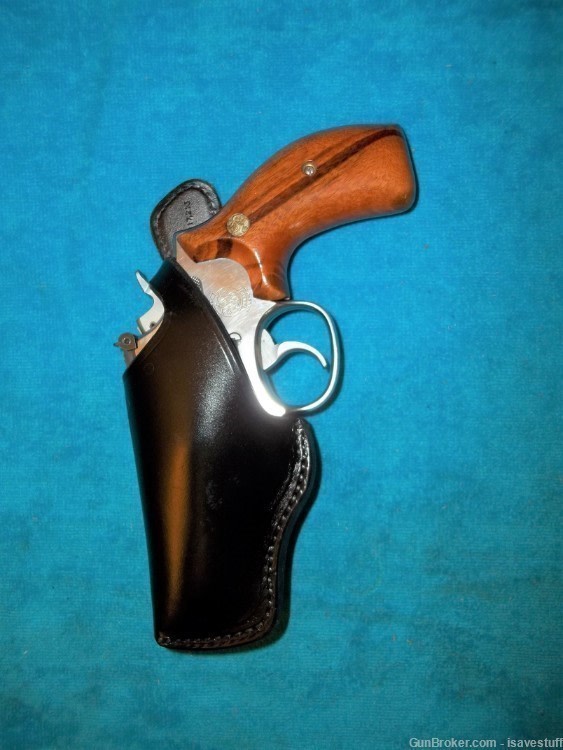 Smith Wesson 19 66 SNUB Bucheimer NOS L/H Leather Holster Ruger Service 6-img-0