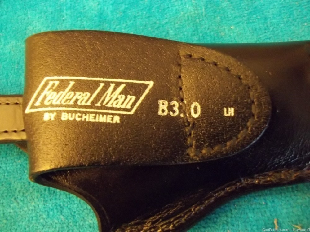 Smith Wesson 19 66 SNUB Bucheimer NOS L/H Leather Holster Ruger Service 6-img-7