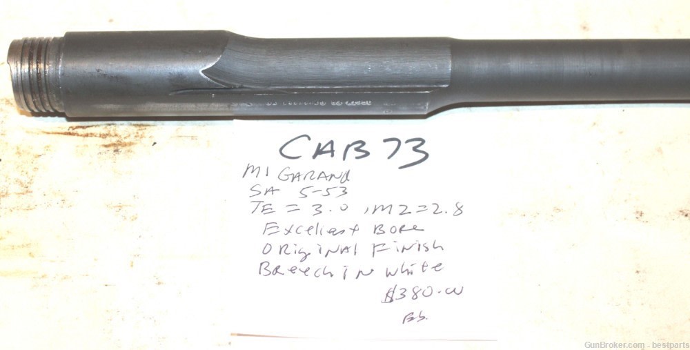  M1 Garand Barrel, Springfield Armory USGI, 5-53 -#CAB73-img-2