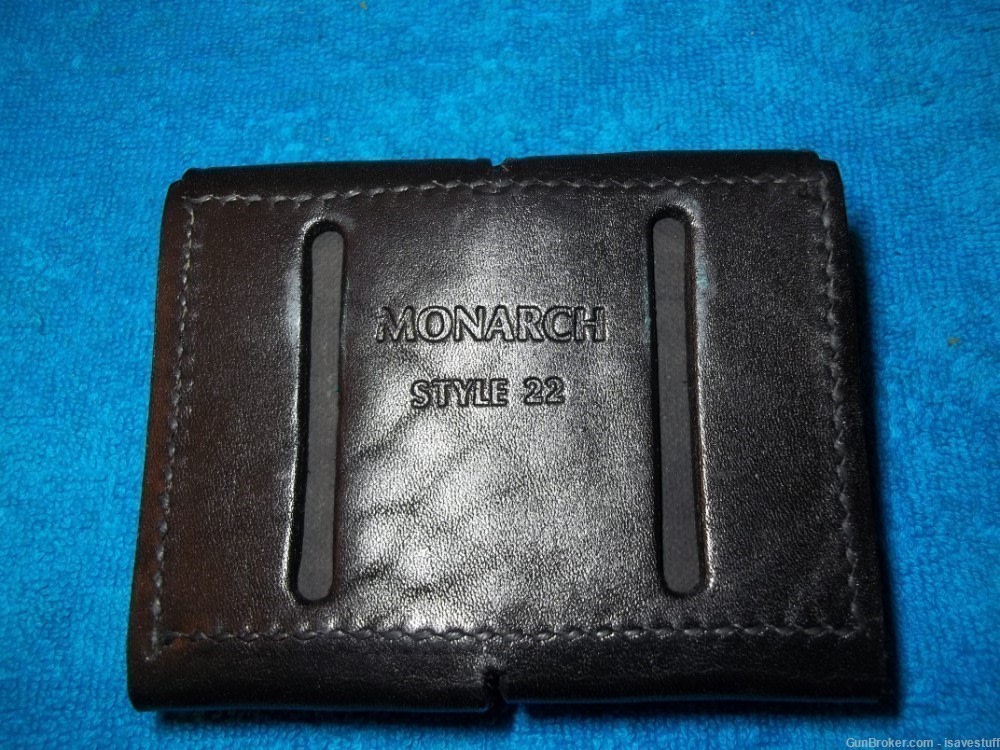 44 Magnum Vintage NOS Monarch 12 Round Belt Slide Ammo Dump Pouch-img-6