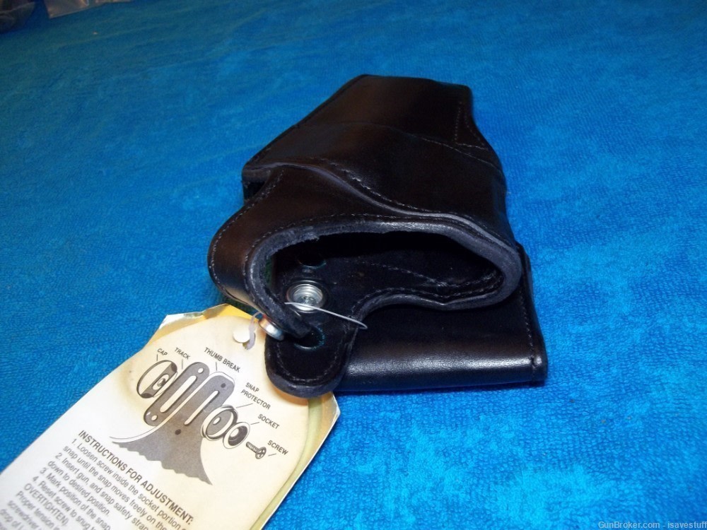  Smith Wesson 10 13 15 19 66 NOS Vintage Safariland R/H Police Duty Holster-img-2