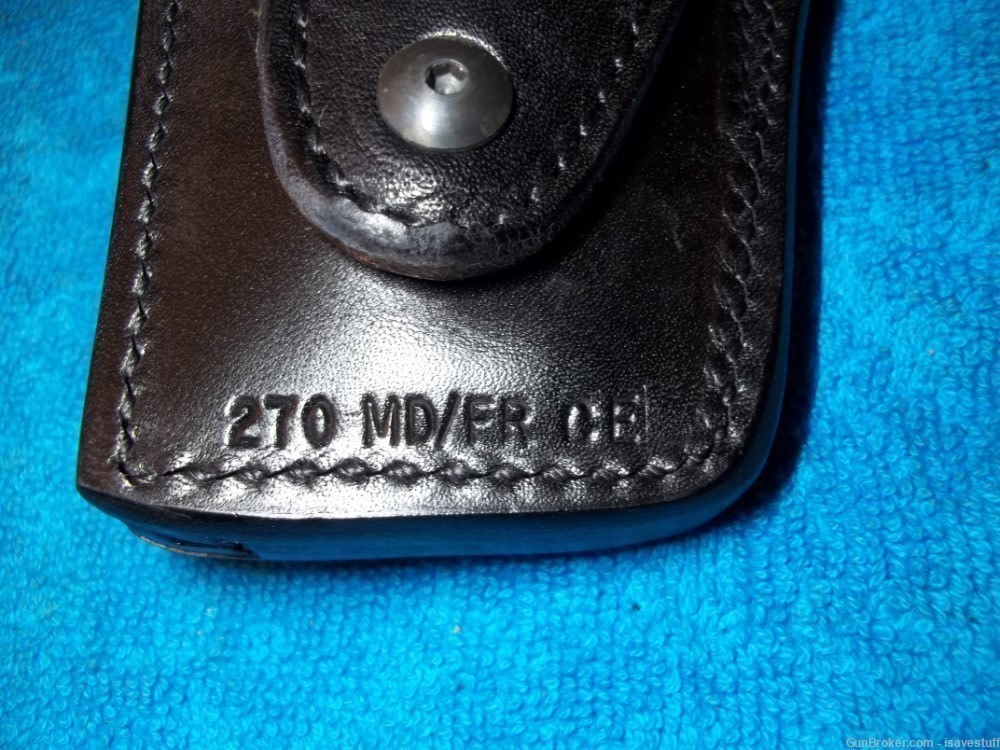  Smith Wesson 10 13 15 19 66 NOS Vintage Safariland R/H Police Duty Holster-img-8