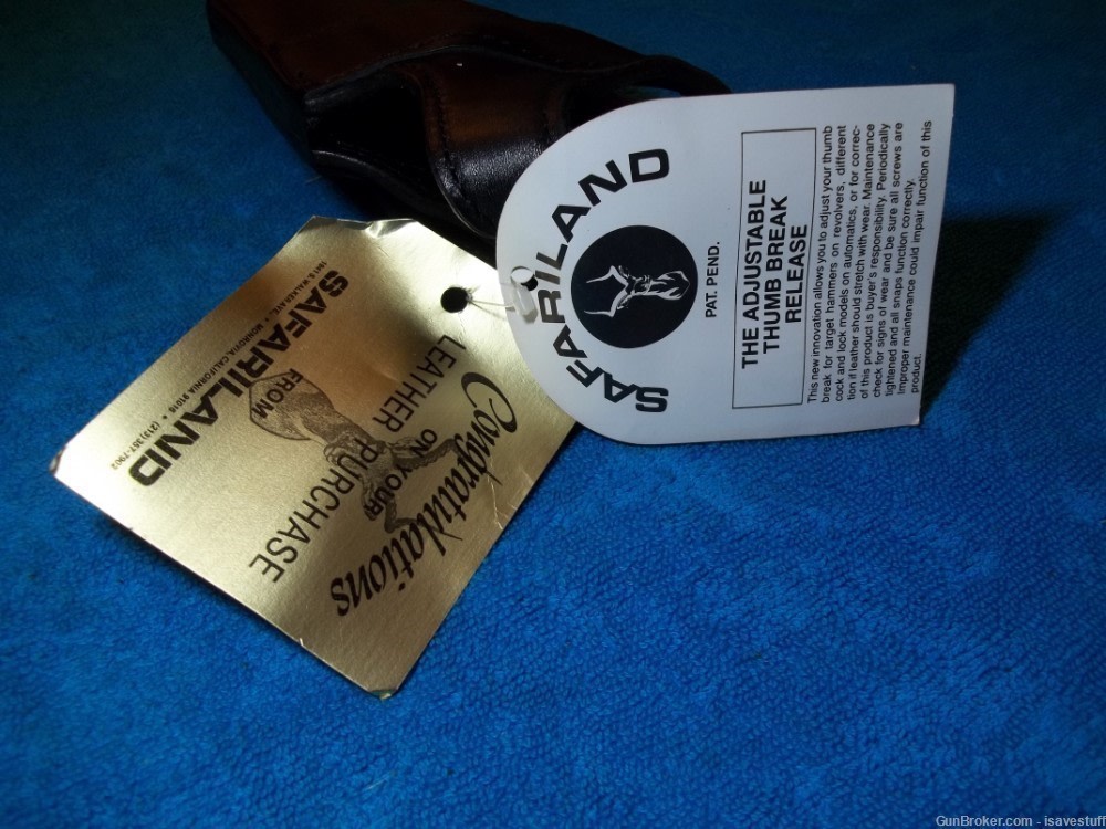  Smith Wesson 10 13 15 19 66 NOS Vintage Safariland R/H Police Duty Holster-img-9