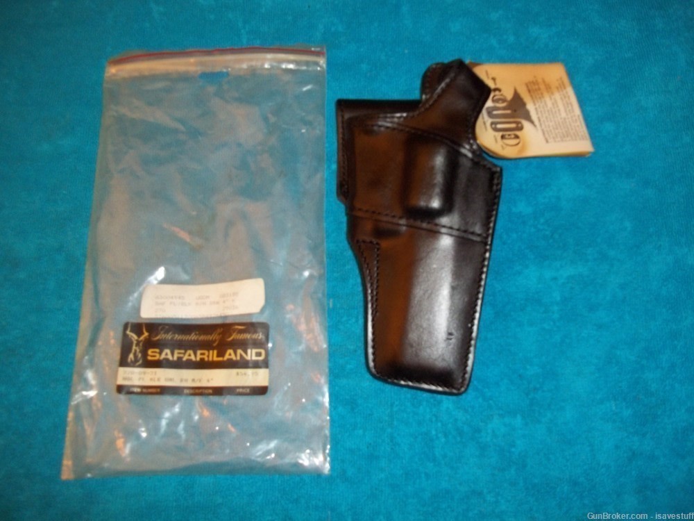  Smith Wesson 10 13 15 19 66 NOS Vintage Safariland R/H Police Duty Holster-img-0