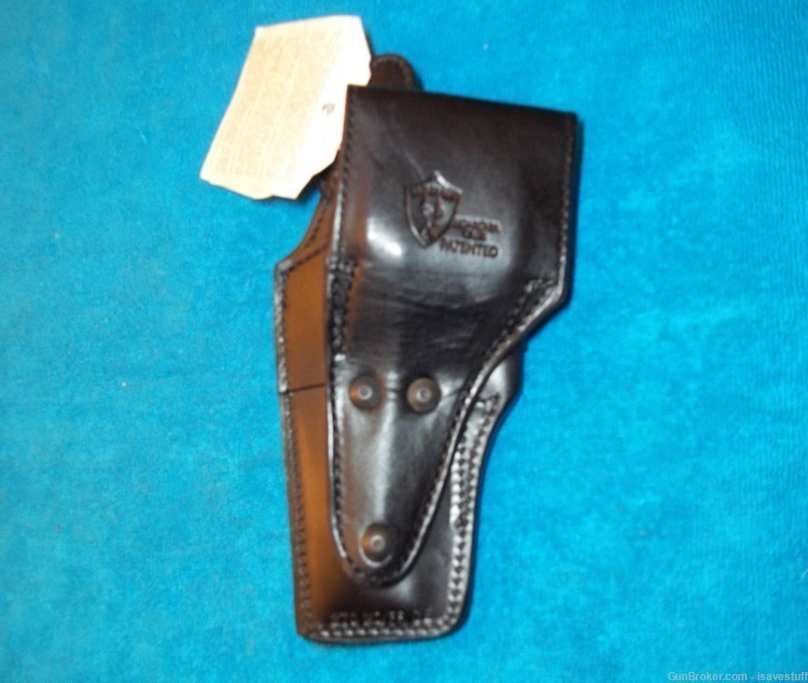  Smith Wesson 10 13 15 19 66 NOS Vintage Safariland R/H Police Duty Holster-img-7