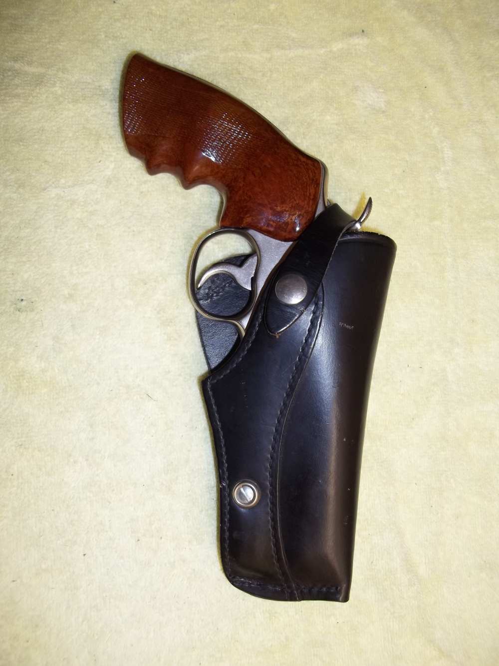 RARE JAY-PEE COMBAT CROSSDRAW R/H Leather Holster Smith Wesson Colt  38 357-img-2