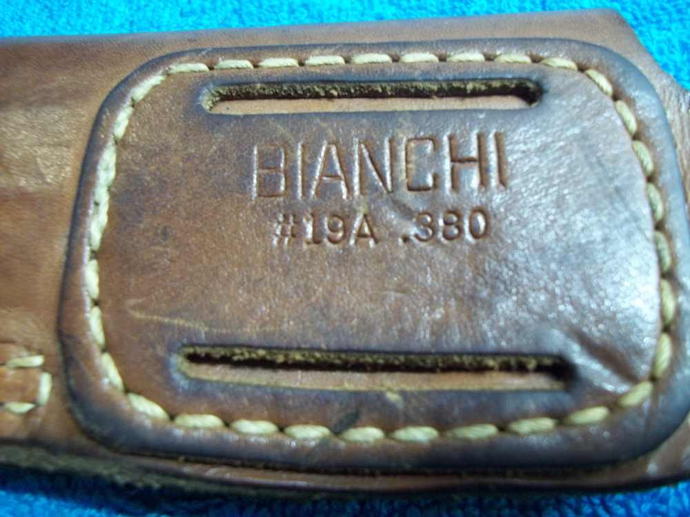 Very Early Bianchi Right Hand OWB Leather Holster Walther PPK PPK/s .380ACP-img-8