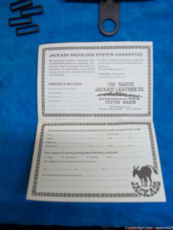Smith Wesson N fr 27 28 29  NOS Original JACKASS Logo R/H Shoulder Holster-img-8