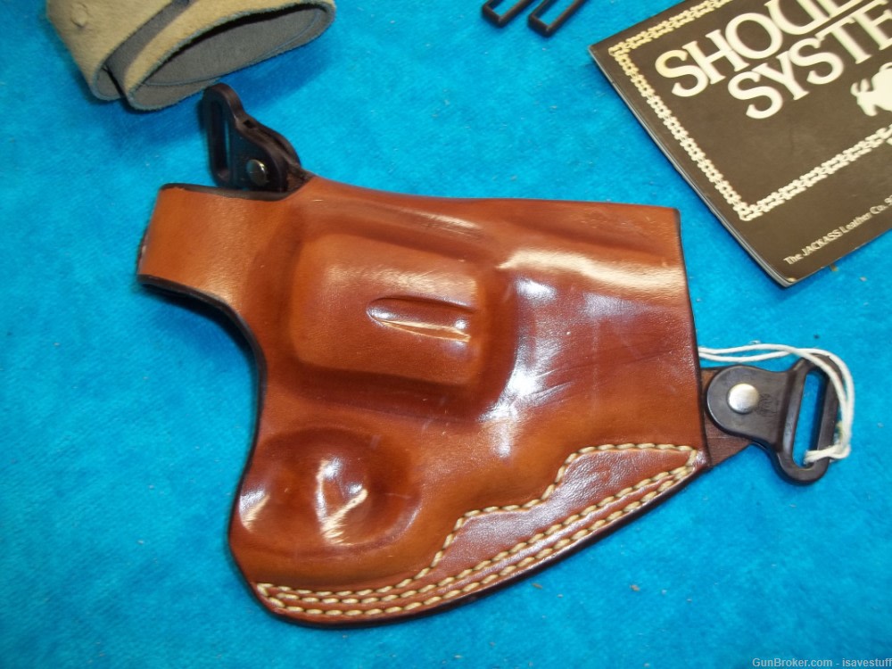 Smith Wesson N fr 27 28 29  NOS Original JACKASS Logo R/H Shoulder Holster-img-1
