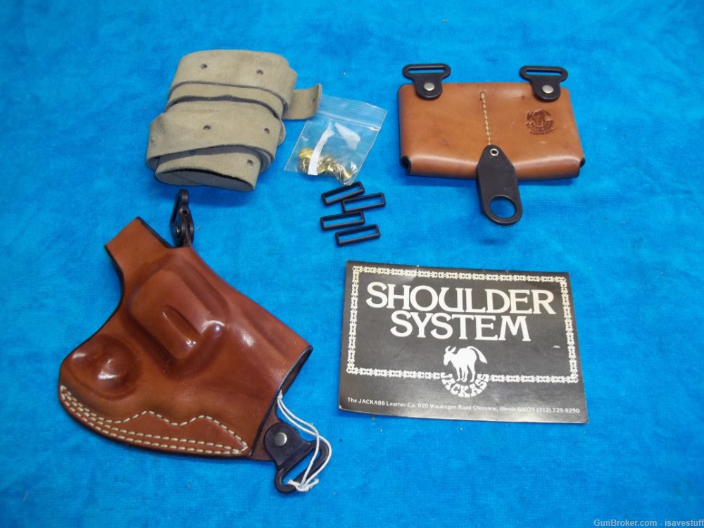 Smith Wesson N fr 27 28 29  NOS Original JACKASS Logo R/H Shoulder Holster-img-0