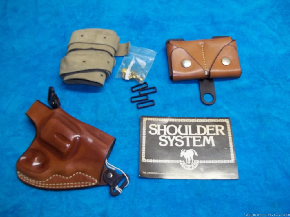 Smith Wesson N fr 27 28 29  NOS Original JACKASS Logo R/H Shoulder Holster-img-4
