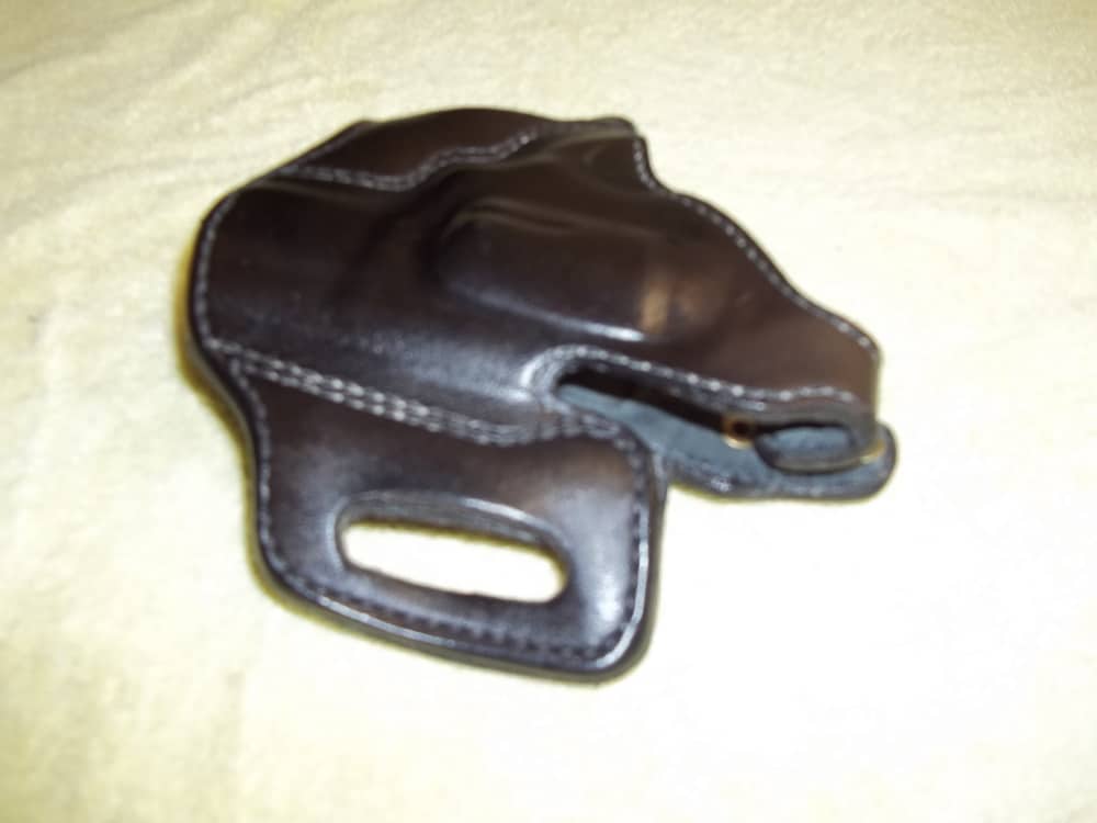 ROSS LEATHER R/H OWB Thumb Break LINED Holster Ruger SP101 2 1/4" barrel-img-2