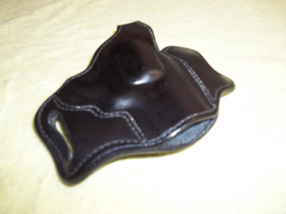 ROSS LEATHER R/H OWB Thumb Break LINED Holster Ruger SP101 2 1/4" barrel-img-5