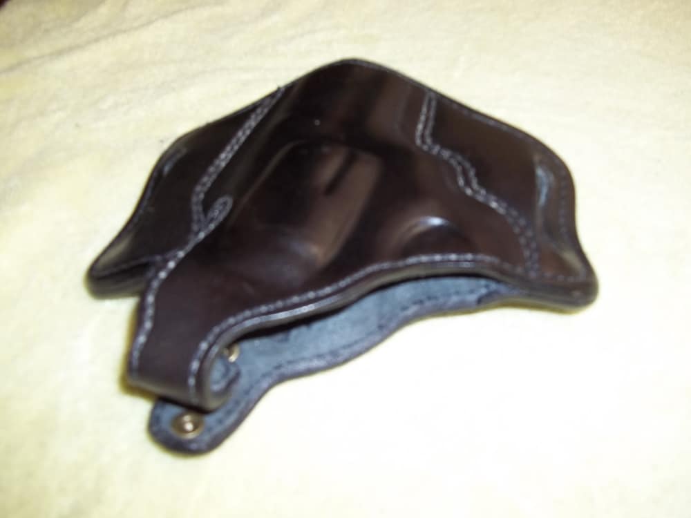ROSS LEATHER R/H OWB Thumb Break LINED Holster Ruger SP101 2 1/4" barrel-img-3