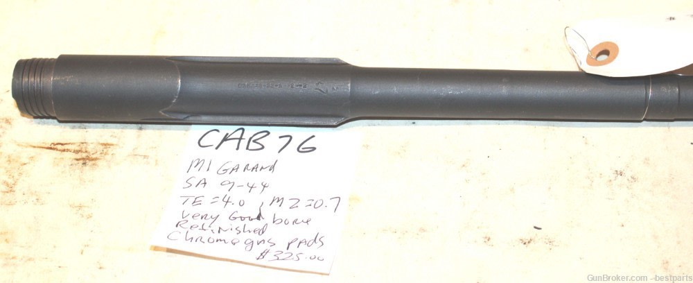 M1 Garand Barrel Springfield Armory, USGI, 9-44 - #CAB76-img-4