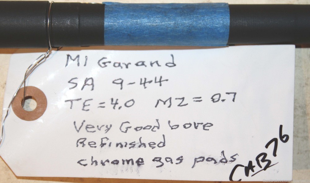 M1 Garand Barrel Springfield Armory, USGI, 9-44 - #CAB76-img-3