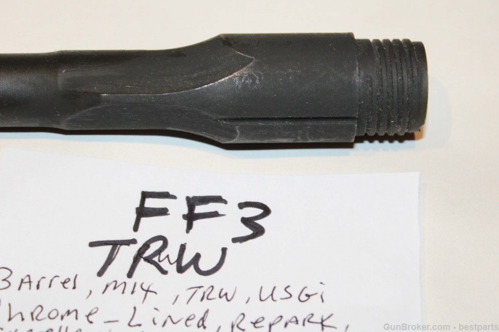 M14 Barrel "TRW", Chrome Lined Orig. Gauge Throat= 0, Muzzle= 0 - #FF3-img-10