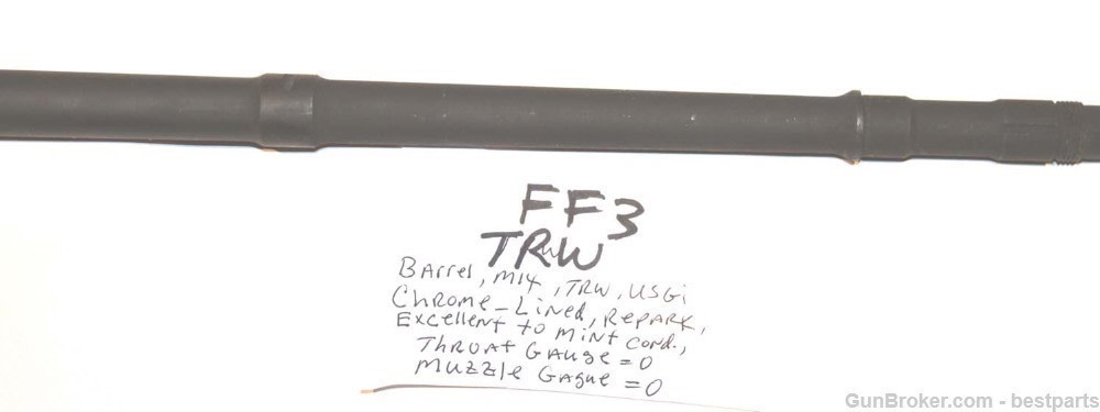 M14 Barrel "TRW", Chrome Lined Orig. Gauge Throat= 0, Muzzle= 0 - #FF3-img-15