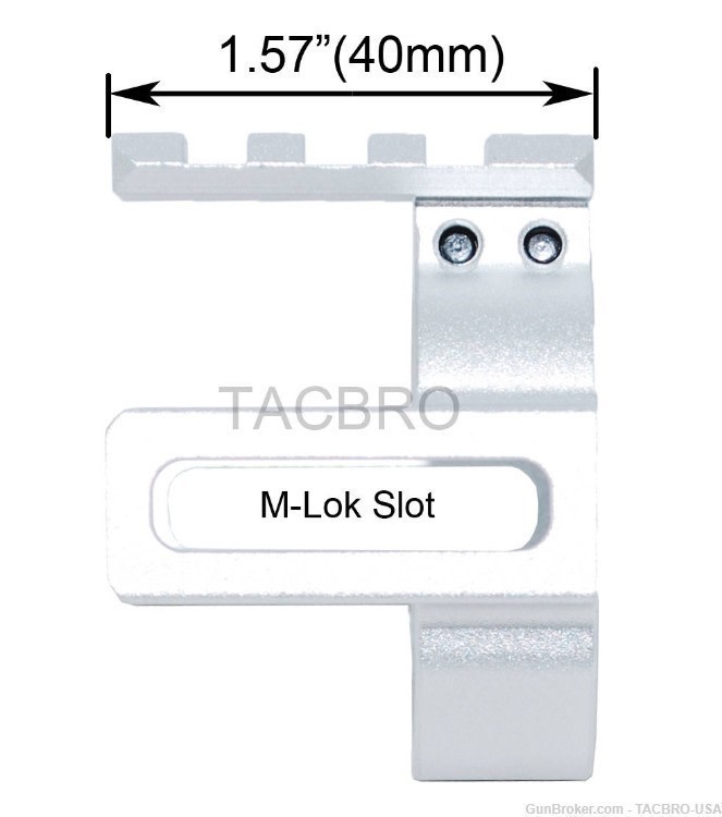 TACBRO Silver Ruger 1022 Tri-Barrel Band For Classic Woodstock-img-2