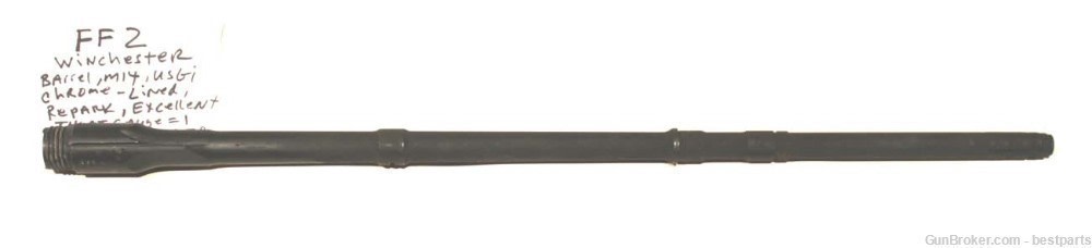 M14 Barrel "Winchester", Chrome Lined Orig.Gauge Throat= 1, Muzzle= 0 -#FF2-img-0