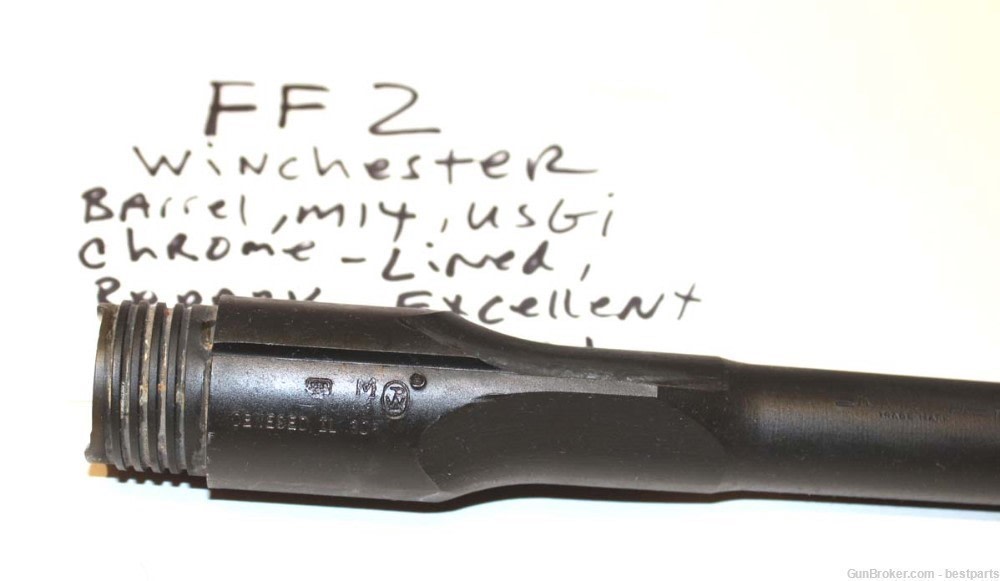 M14 Barrel "Winchester", Chrome Lined Orig.Gauge Throat= 1, Muzzle= 0 -#FF2-img-3