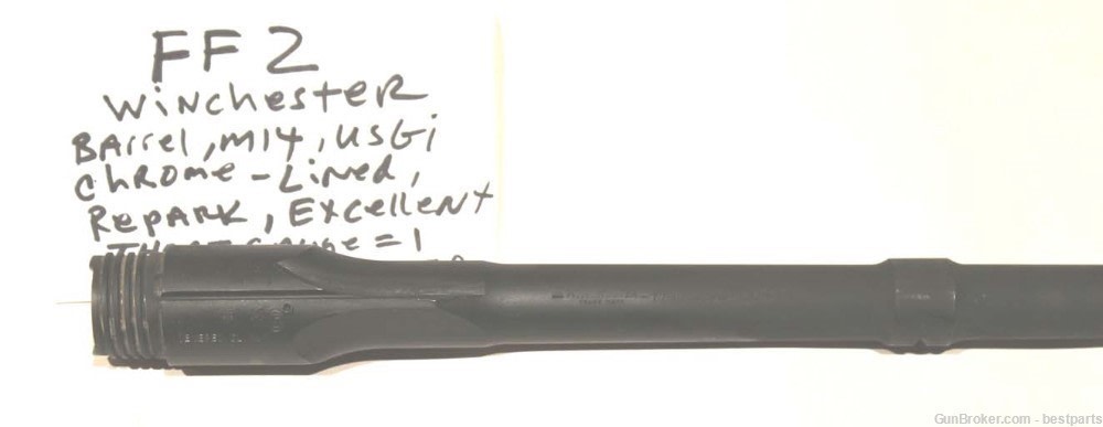 M14 Barrel "Winchester", Chrome Lined Orig.Gauge Throat= 1, Muzzle= 0 -#FF2-img-7