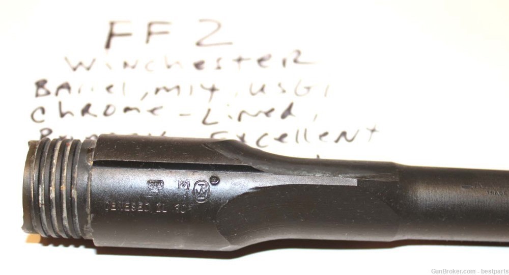 M14 Barrel "Winchester", Chrome Lined Orig.Gauge Throat= 1, Muzzle= 0 -#FF2-img-4