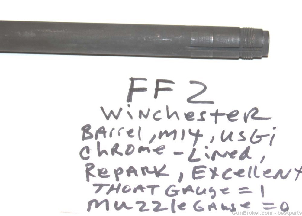 M14 Barrel "Winchester", Chrome Lined Orig.Gauge Throat= 1, Muzzle= 0 -#FF2-img-12