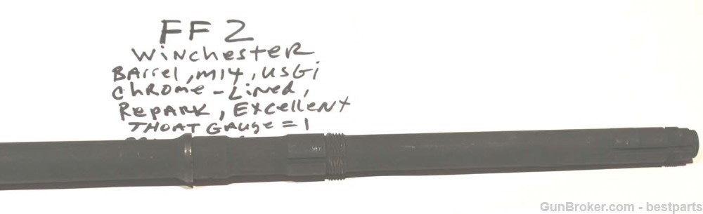 M14 Barrel "Winchester", Chrome Lined Orig.Gauge Throat= 1, Muzzle= 0 -#FF2-img-10