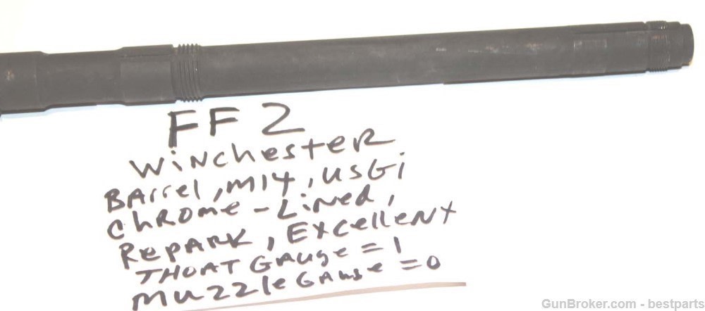 M14 Barrel "Winchester", Chrome Lined Orig.Gauge Throat= 1, Muzzle= 0 -#FF2-img-11