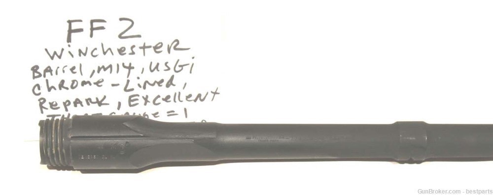 M14 Barrel "Winchester", Chrome Lined Orig.Gauge Throat= 1, Muzzle= 0 -#FF2-img-5