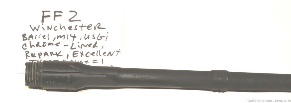 M14 Barrel "Winchester", Chrome Lined Orig.Gauge Throat= 1, Muzzle= 0 -#FF2-img-6