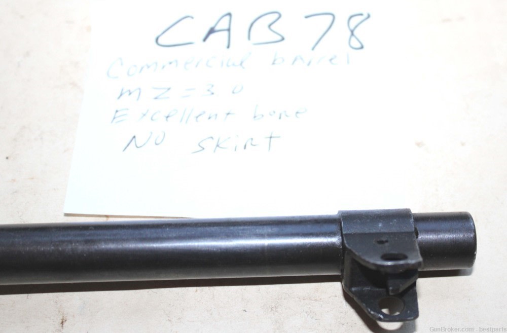 M1 Carbine Barrel, Commercial Barrel, MZ= 3.0 - #CAB78-img-3