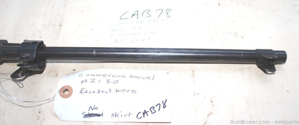 M1 Carbine Barrel, Commercial Barrel, MZ= 3.0 - #CAB78-img-12