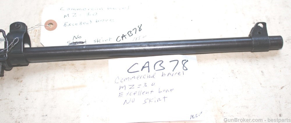 M1 Carbine Barrel, Commercial Barrel, MZ= 3.0 - #CAB78-img-8
