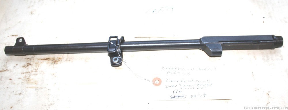 M1 Carbine Barrel, Commercial Barrel, MZ= 3.0 - #CAB78-img-1
