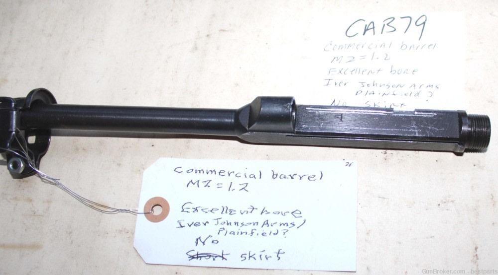 M1 Carbine Barrel, Commercial Barrel, MZ= 1.2 - #CAB79-img-4