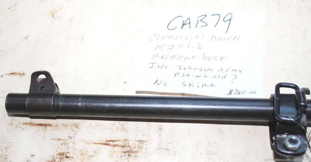 M1 Carbine Barrel, Commercial Barrel, MZ= 1.2 - #CAB79-img-2