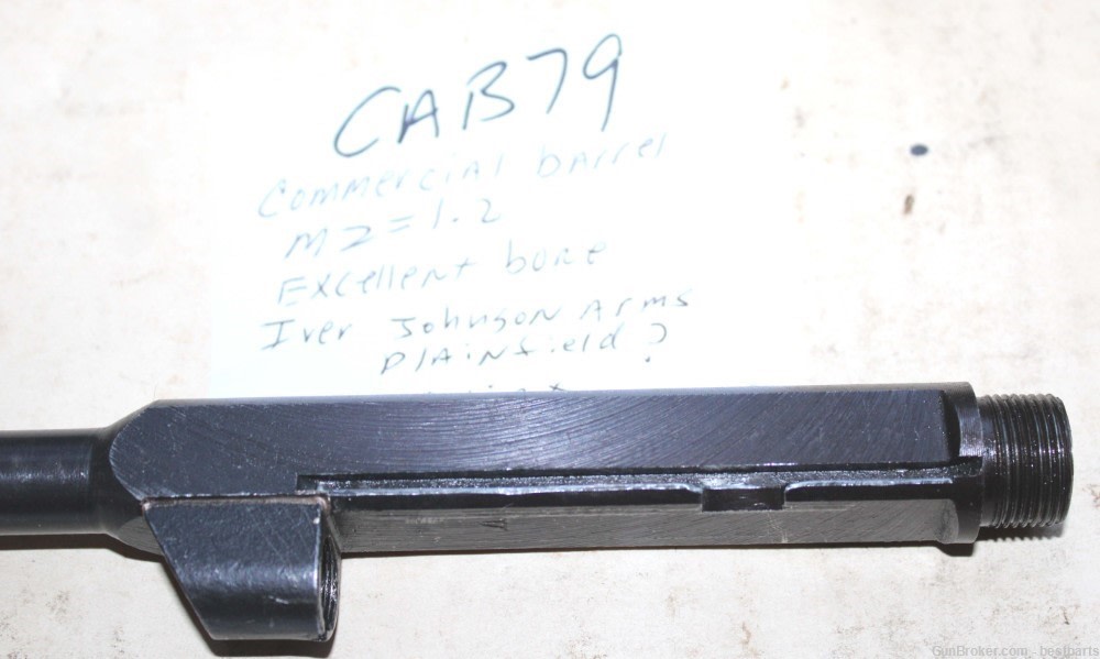 M1 Carbine Barrel, Commercial Barrel, MZ= 1.2 - #CAB79-img-9