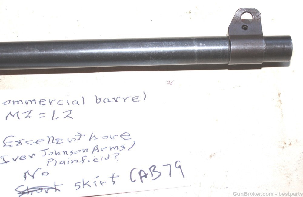 M1 Carbine Barrel, Commercial Barrel, MZ= 1.2 - #CAB79-img-11