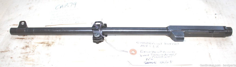 M1 Carbine Barrel, Commercial Barrel, MZ= 1.2 - #CAB79-img-0