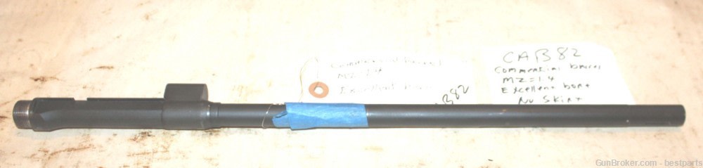 M1 Carbine Barrel, Commercial Barrel, MZ=1.4 - #CAB82-img-0