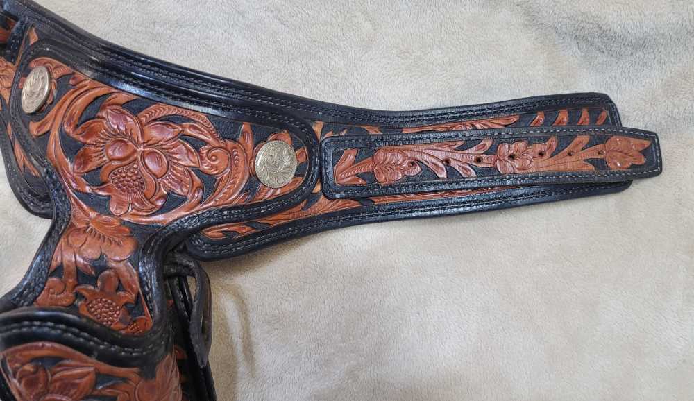 Rare, Vintage Alfonso Of Hollywood Leather Holsters & Gunbelt Fastdraw Rig-img-3