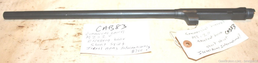 M1 Carbine Barrel, Commercial Barrel, MZ=3.0 - #CAB83-img-1