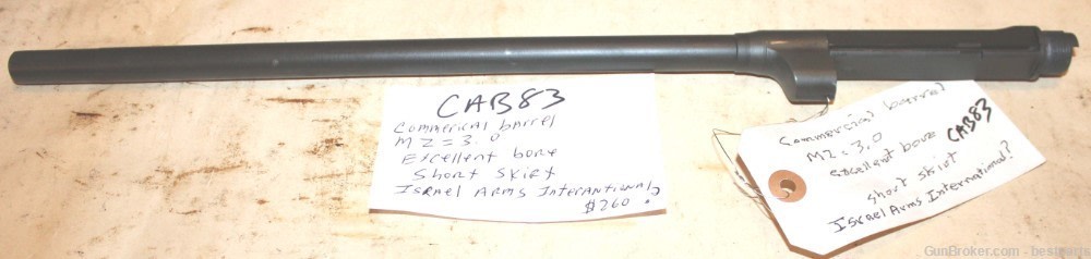 M1 Carbine Barrel, Commercial Barrel, MZ=3.0 - #CAB83-img-0