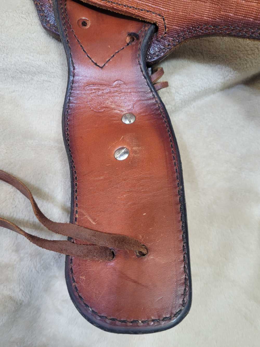 Rare, Vintage Alfonso Of Hollywood Leather Holster And Gunbelt Fastdraw Rig-img-11
