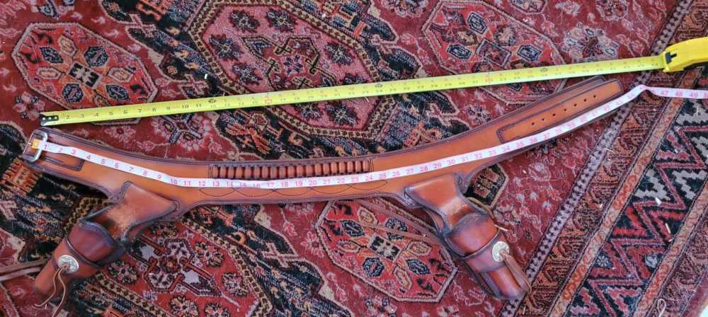 Rare, Vintage Alfonso Of Hollywood Leather Holster And Gunbelt Fastdraw Rig-img-14