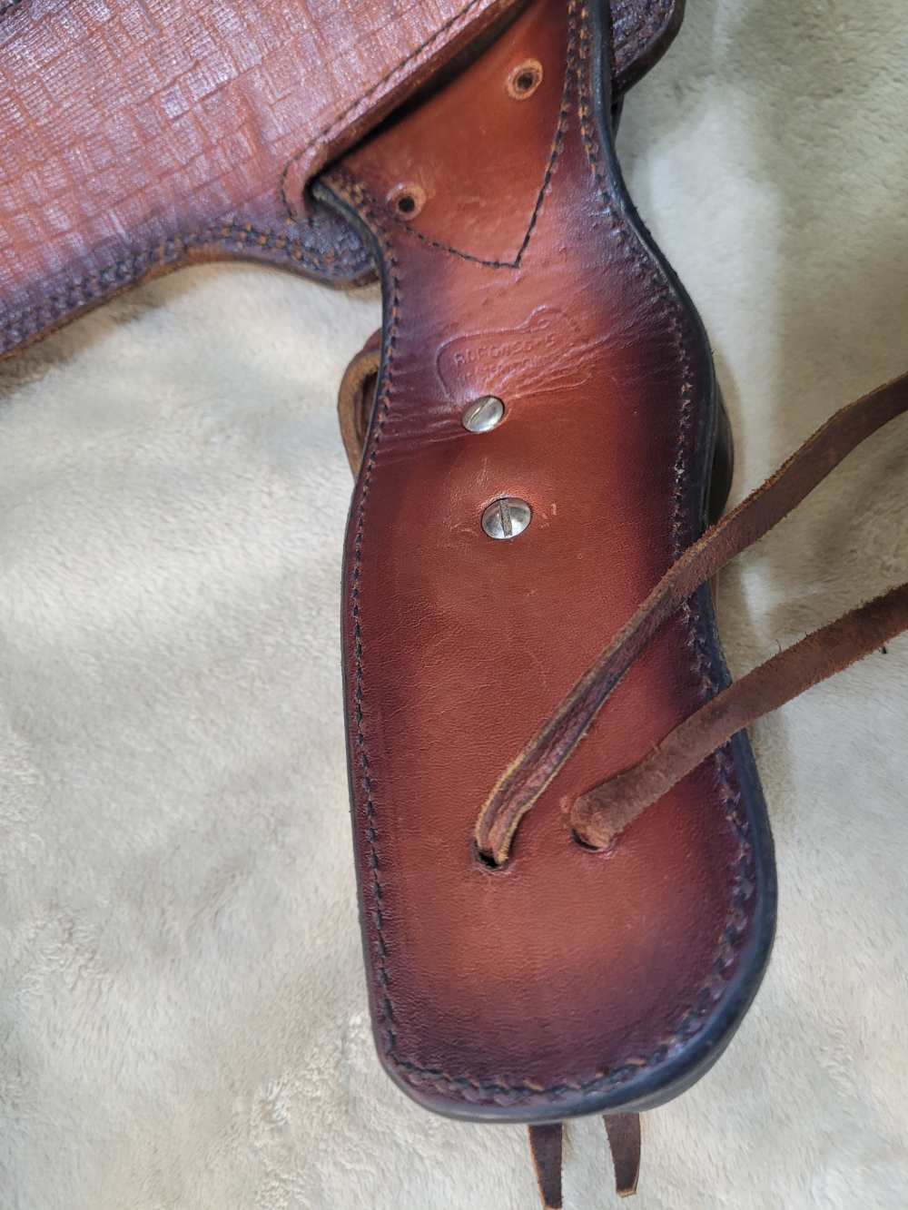Rare, Vintage Alfonso Of Hollywood Leather Holster And Gunbelt Fastdraw Rig-img-10