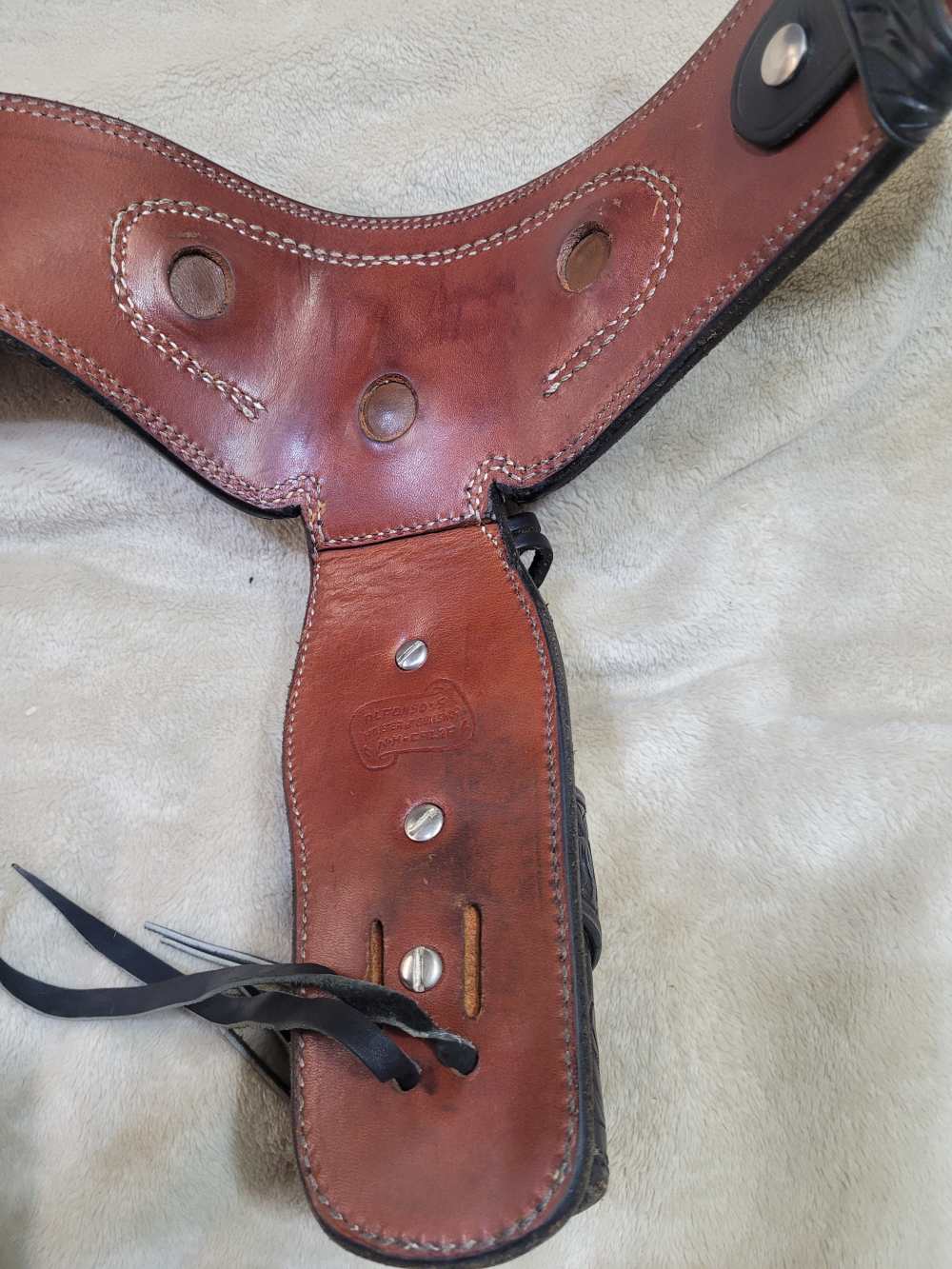 Rare, Vintage Alfonsos Of Hollywood Leather Holsters And Gunbelt Fastdraw R-img-12