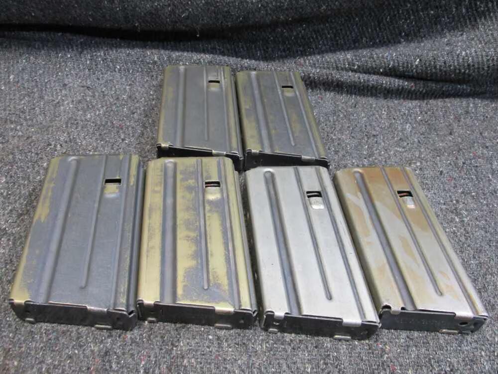 (6 TOTAL) USGI ADVENTURE LINE AR-15 M16 ORIGINAL 20RD 5.56/223REM MAGAZINE-img-0